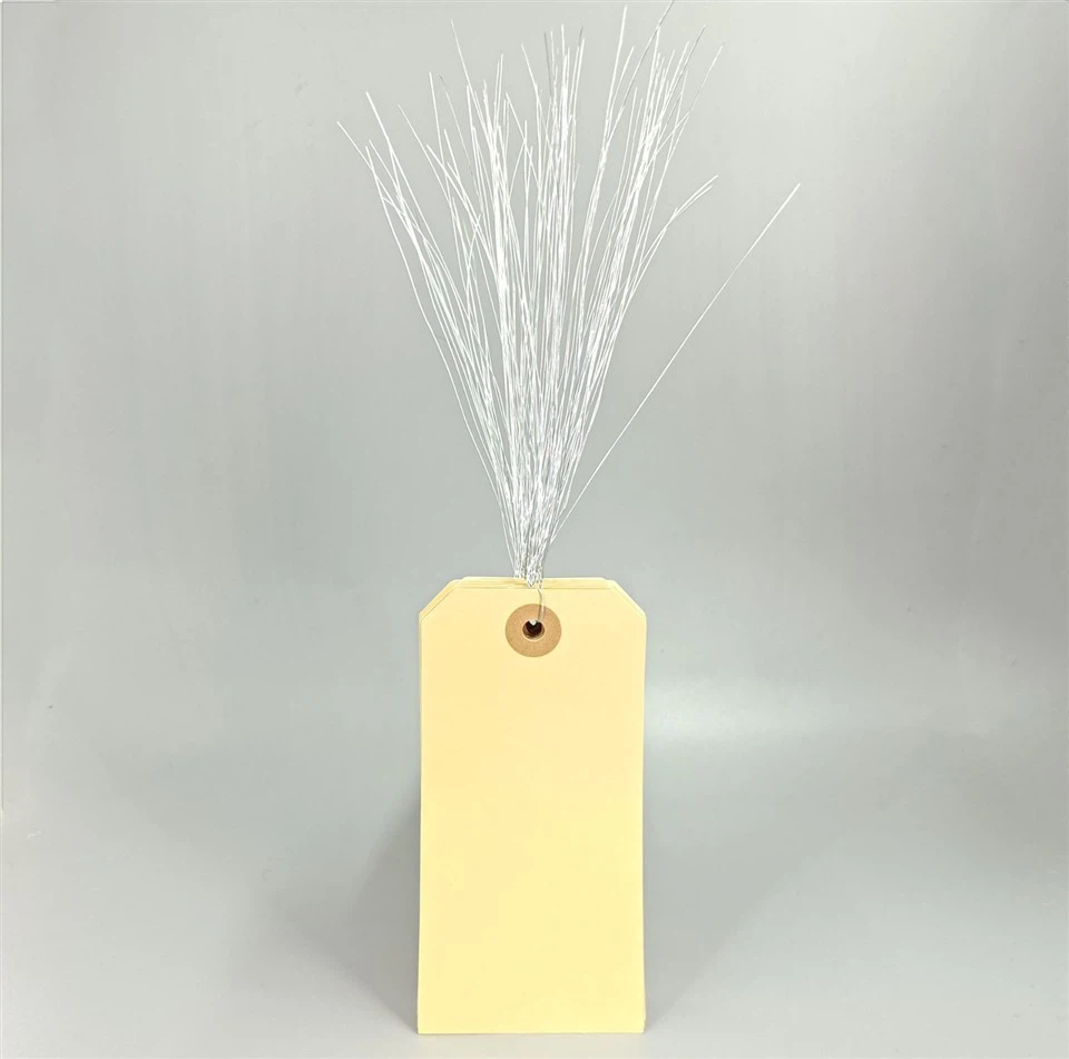 Manila Tag Eco-Friend Tag Printing Tag With Metal Wire Metal Fastener Tag With Reinforcement Board